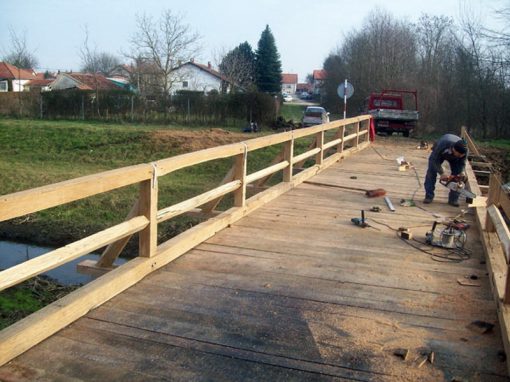 Most – izrada drvenog mosta